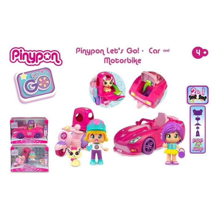 Figura Pinypon Let's go! Vehículo 2 Figura Pinypon Let's go! Vehículo 2