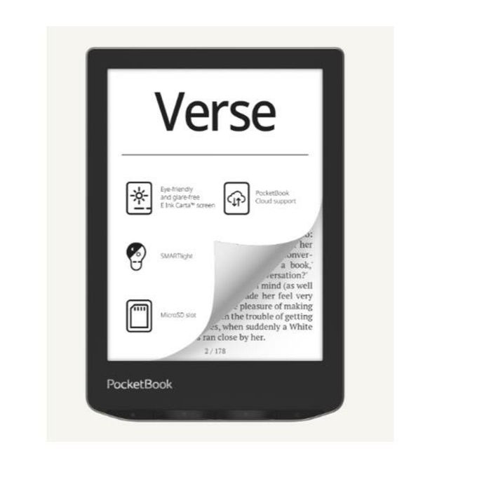 Pocketbook Verse - Libro Electrónico Ebook 6 Pulgadas, Pantalla Táctil E Ink Carta, SMARTlight, 8GB, Azul Brillante o Gris Niebla 1