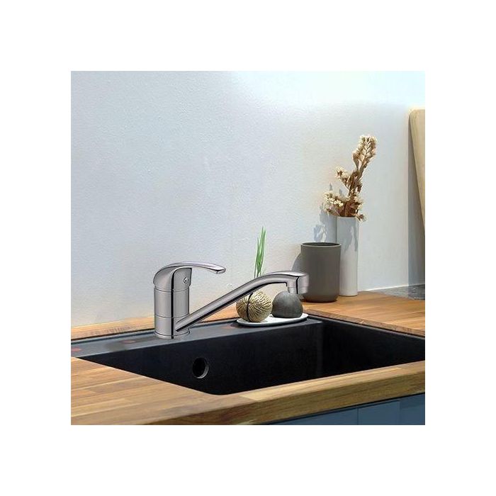 Edouard Rousseau ROU3047404052775 Mezclador de Fregadero Cardiff Cromo Caño Giratorio Ahorro de Agua 1