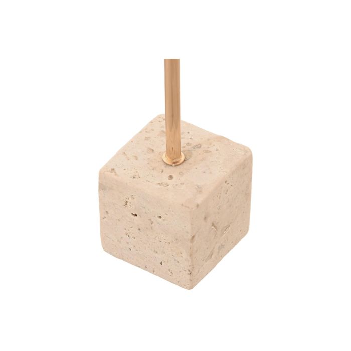 Candelabro Scandi DKD Home Decor Dorado Beige 4 x 25 x 4 cm Set de 2 (2 Unidades) 2