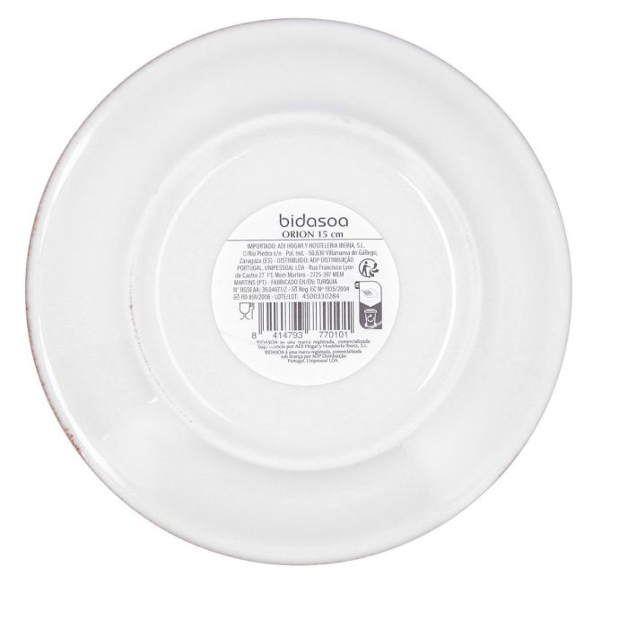 Plato Pan Porcelana Orion Hydrozero Bidasoa 15 cm (6 Unidades) 2 Plato Pan Porcelana Orion Hydrozero Bidasoa 15 cm (6 Unidades) 2