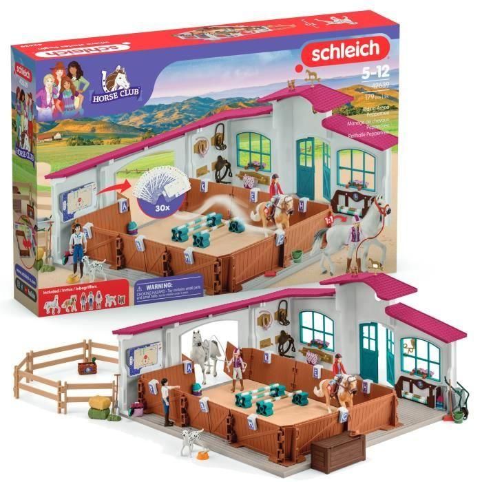 Grand Manege Equestre, Caja de figuras y accesorios, Schleich 42639 Horse Club, Para niños a partir de 5 años Grand Manege Equestre, Caja de figuras y accesorios, Schleich 42639 Horse Club, Para niños a partir de 5 años