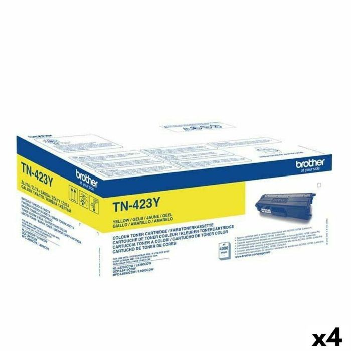 Tóner Original Brother HLL8260CDW HLL8360CDW HLL9310CDW TN423Y Amarillo (4 Unidades) 0 Tóner Original Brother HLL8260CDW HLL8360CDW HLL9310CDW TN423Y Amarillo (4 Unidades) 0
