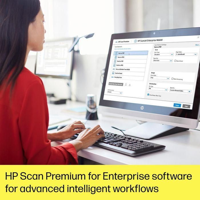 HP ScanJet Enterprise Flow N6600 fnw1 - Escáner de Documentos Profesional con Conexión de Red y Alimentador Automático 6 HP ScanJet Enterprise Flow N6600 fnw1 - Escáner de Documentos Profesional con Conexión de Red y Alimentador Automático 6