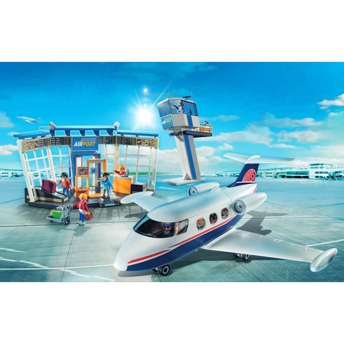 PLAYMOBIL AAABB47812 Aeropuerto y Avión, City Action, 146 piezas, a partir de 4 años 1