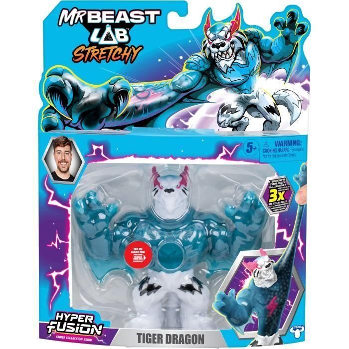 Figura elástica - MRBEAST LAB - Goo Jit Zu - Dragón Tigre - 11 cm 4