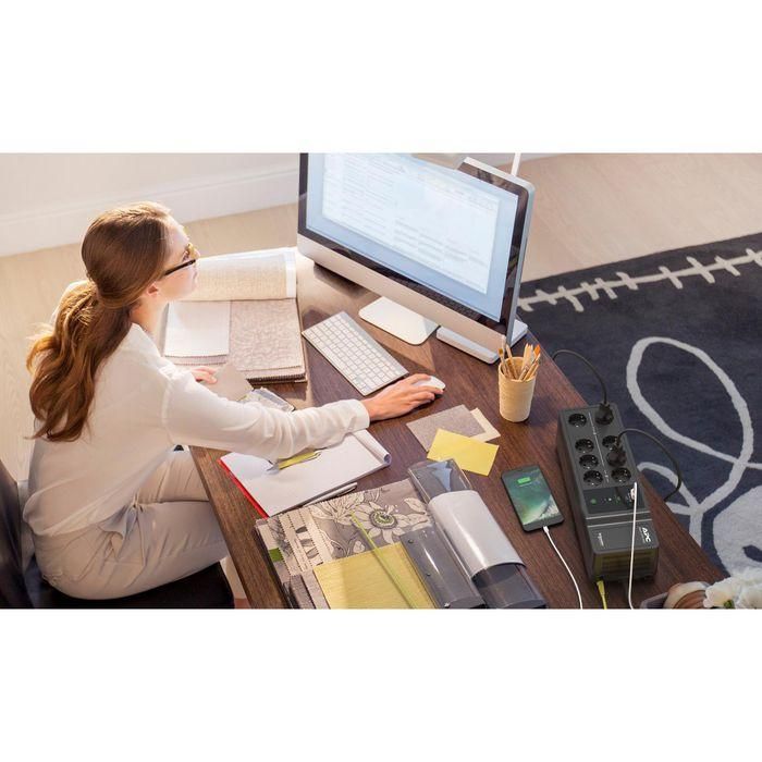 APC BE850G2-GR SAI 850VA 520W con 8 Salidas Tipo F 16