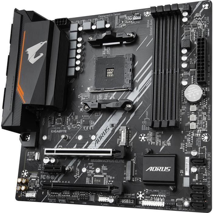 GIGABYTE B550M AORUS ELITE placa base AMD B550 Zócalo AM4 micro ATX 4 GIGABYTE B550M AORUS ELITE placa base AMD B550 Zócalo AM4 micro ATX 4