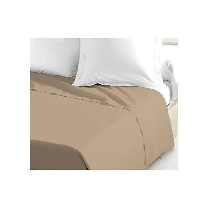 Lovely Home Sábana Plana 100% Algodón 180x290 cm Beige 1 Lovely Home Sábana Plana 100% Algodón 180x290 cm Beige 1