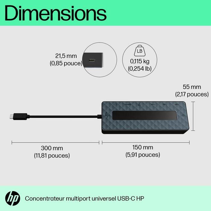 HP Universal USB-C Multiport Hub 9 HP Universal USB-C Multiport Hub 9