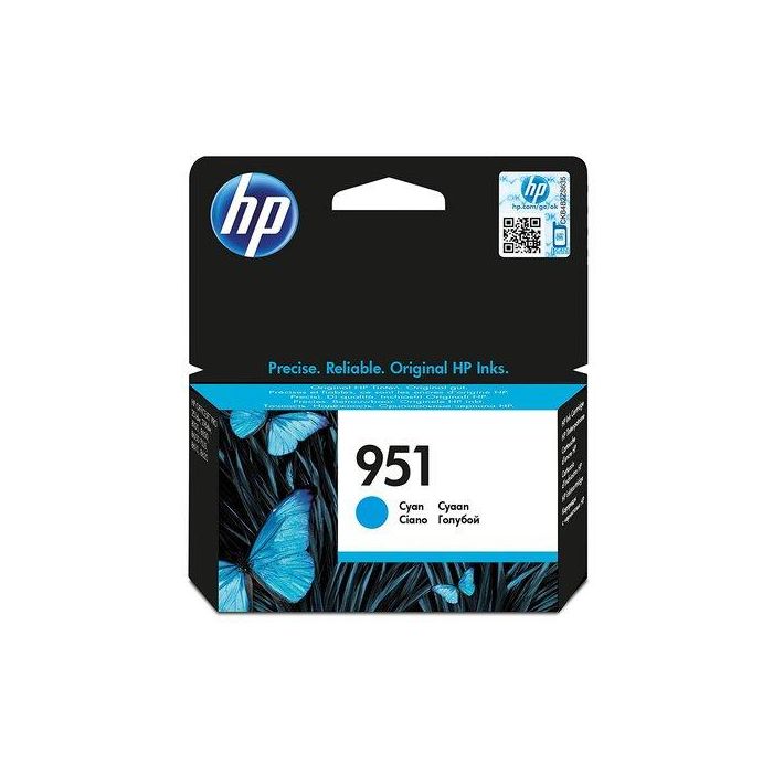Cartucho Inkjet Hp Cn050Ae Nº951 Officejet Pro 251Dw/276Dw Mfp, 8100 Eprinter, 8100 Eprinter N811A, 8600 N911A/8600 Plus N911G/8600 Premium N911N/8610/8620/8625/8630 Cian 700 Pág.