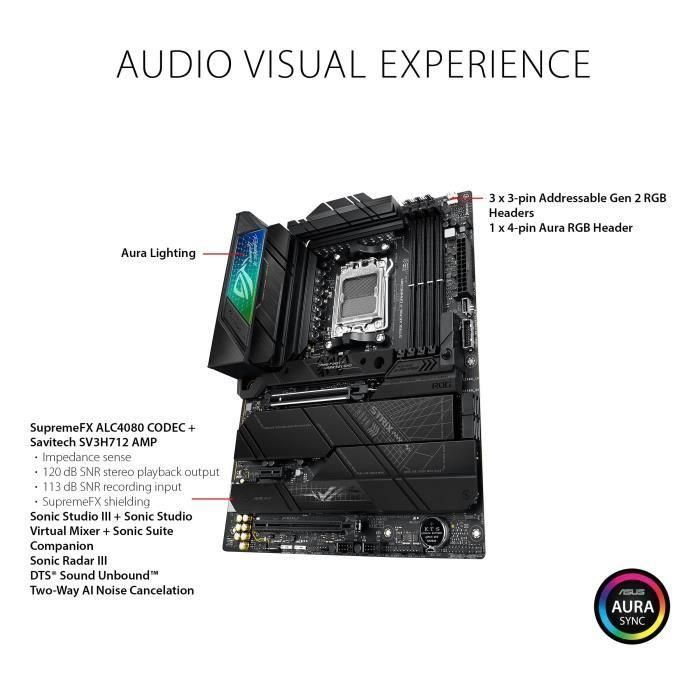 ASUS ROG STIX X670E-F Gaming Wifi Master Socket AM5 AMD X670 3 ASUS ROG STIX X670E-F Gaming Wifi Master Socket AM5 AMD X670 3