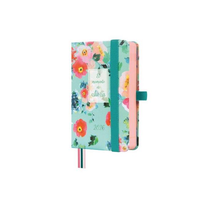 Agenda Anual (2026) Finocam Minimal Design Cosida Tapa Extra Con Goma M2 82X127 D/P Ahora