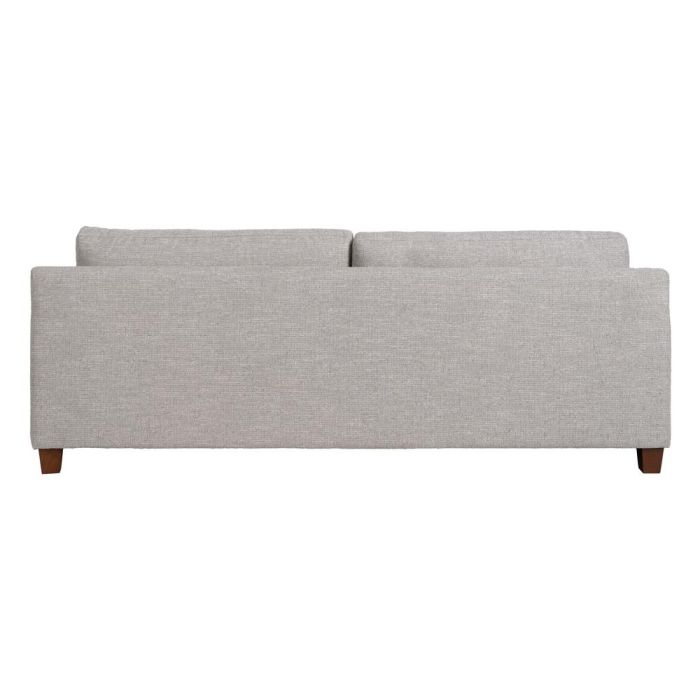 Sofá 3 Plazas Gris Tejido-Madera 221 X 90 X 87 cm