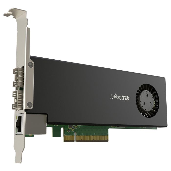 MikroTik CCR2004-1G-2XS-PCIe Router Inalambrico con 1 Puerto Ethernet y 2 Puertos SFP28 para PC Interno MikroTik CCR2004-1G-2XS-PCIe Router Inalambrico con 1 Puerto Ethernet y 2 Puertos SFP28 para PC Interno