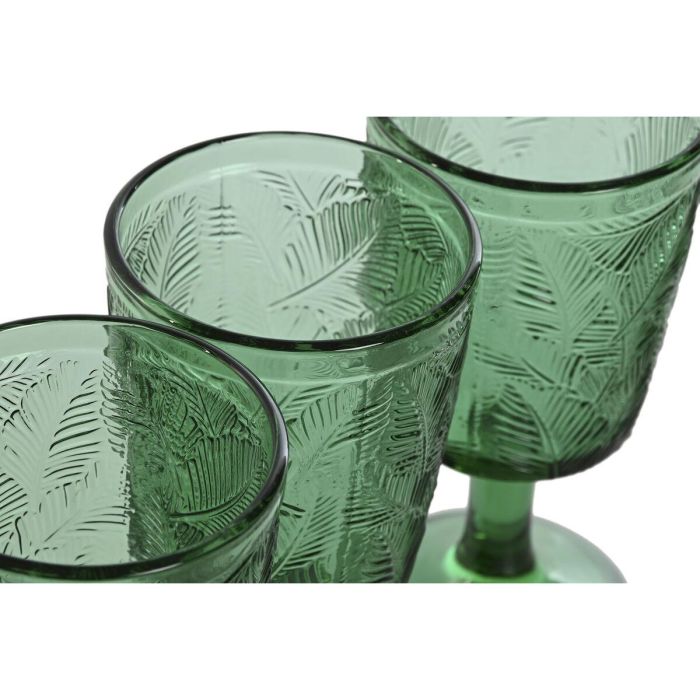 Copa Basicos DKD Home Decor Verde 8 x 15.5 x 8 cm Set de 6 1