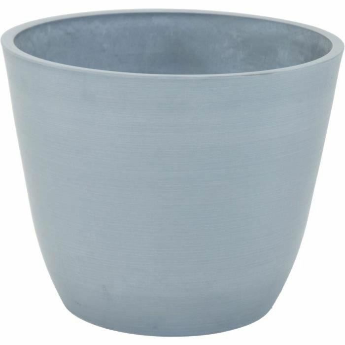 Mega Collections 130736 Maceta Ecostone Egg Gris Ø 41 cm H 33 cm