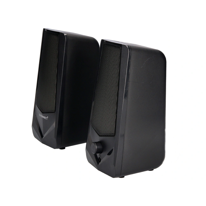 Q-connect Altavoces Bluetooth con Iluminación RGB 2x3W Control de Volumen Color Negro para PC y Consola 4