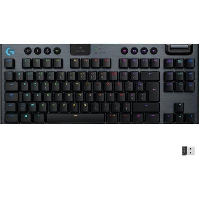 Logitech G915 TKL LIGHTSPEED RGB Teclado mecánico para juegos, inalámbrico, sin teclado numérico - GL Clicky Logitech G915 TKL LIGHTSPEED RGB Teclado mecánico para juegos, inalámbrico, sin teclado numérico - GL Clicky