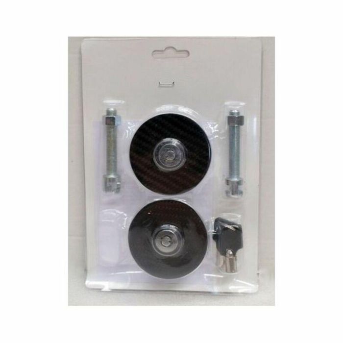 Occ Motorsport OCCRC009 Kit Cierre Capot Pareja con Llave de Competición Rally en Acero Inoxidable y Carbono Negro Plata Resistente 1 Occ Motorsport OCCRC009 Kit Cierre Capot Pareja con Llave de Competición Rally en Acero Inoxidable y Carbono Negro Plata Resistente 1