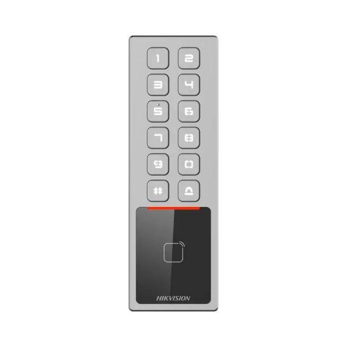 Hikvision Terminal control de accesos tarjetas Mifare y código PIN IK08 IP65 2
