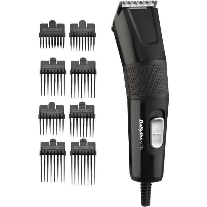 BABYLISS E756E - Cortapelos eléctrico con cable - Cuchillas XL de 45 mm - 9 alturas de corte - Limpieza rápida - Negro 1 BABYLISS E756E - Cortapelos eléctrico con cable - Cuchillas XL de 45 mm - 9 alturas de corte - Limpieza rápida - Negro 1