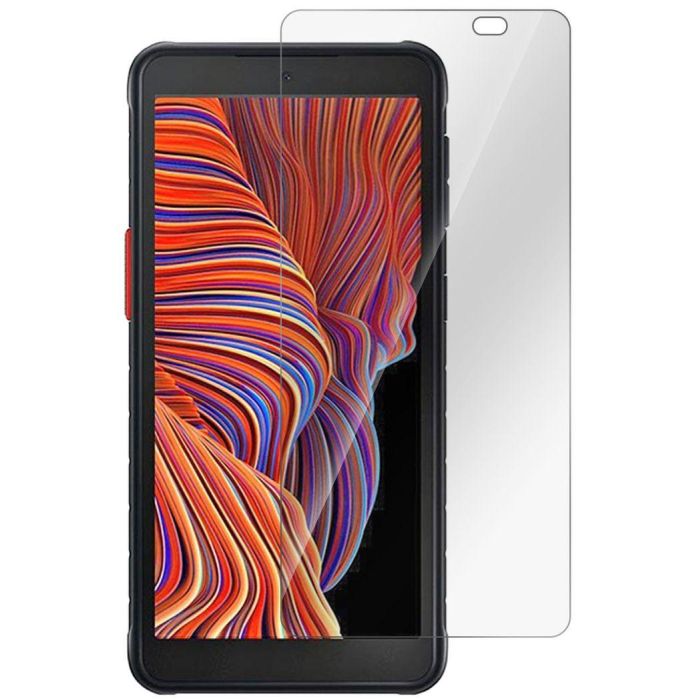 eSTUFF Protector de pantalla Titan Shield® para Samsung Galaxy Xcover 5, Cristal Templado 9H Antigolpes