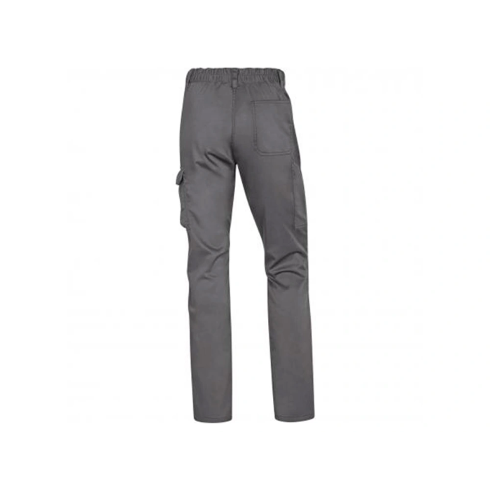 Deltaplus Panostyle Pantalón de Trabajo Stretch Cintura Elástica 5 Bolsillos Gris/Negro Talla XS 2