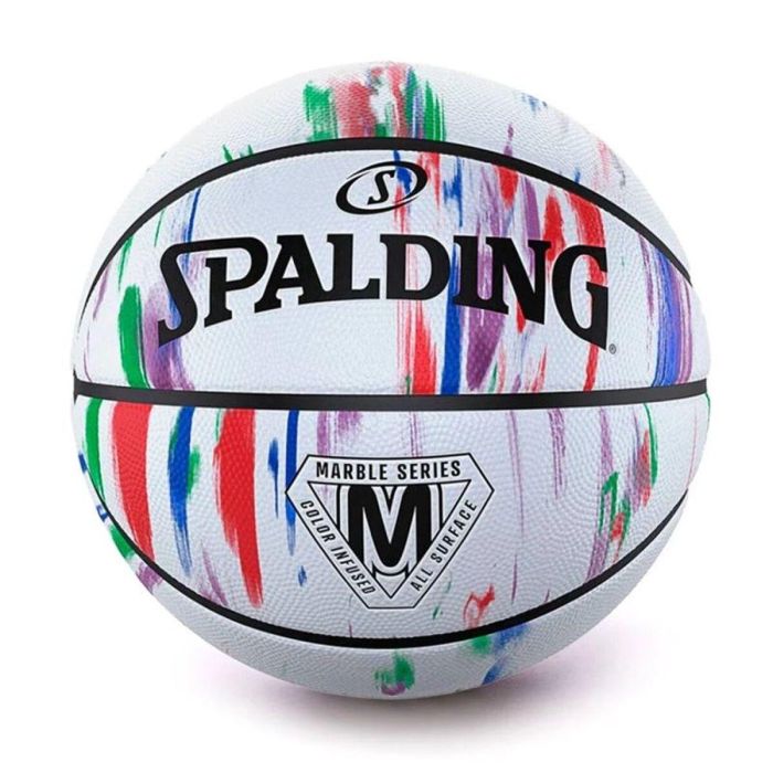 Balón de Baloncesto Spalding Marble Series Hg Sz7 Blanco 7 (Talla 7) 0 Balón de Baloncesto Spalding Marble Series Hg Sz7 Blanco 7 (Talla 7) 0