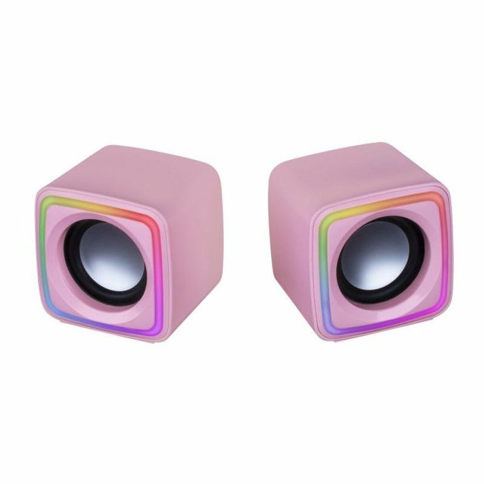 Mars Gaming MSCUBE Altavoces Gaming Premium 8W RGB ACTIVE-FLOW DSP para PC Escritorio USB 3.5mm Ultracompactos 1