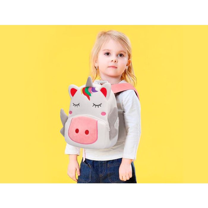 Cartera Preescolar Liderpapel Mochila Infantil Peluche Unicornio 260x100x240 mm 7