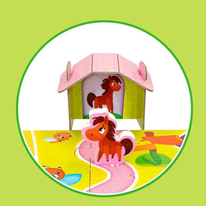 Puzzle Infantil Lisciani Giochi 48 x 1 x 36 cm Granja 12 Piezas 27 Piezas (6 Unidades) 3