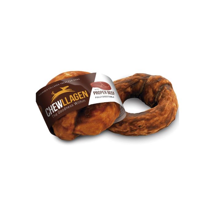 Chewllagen Snack Masticable Colágeno Ternera para Perros. donut 10 cm, 15 Unidades. Apoyo Articular, Digestivo, Piel y Pelo. 1 Chewllagen Snack Masticable Colágeno Ternera para Perros. donut 10 cm, 15 Unidades. Apoyo Articular, Digestivo, Piel y Pelo. 1