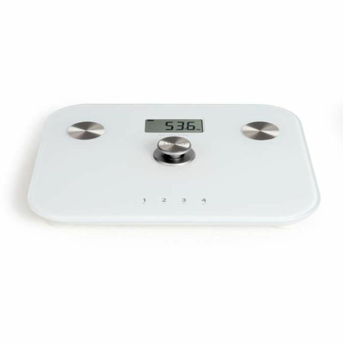 LIVOO DOM465W Báscula de impedancia digital 6 indicadores, 4 perfiles, LCD, máx. 150 kg, sin batería, blanco 4