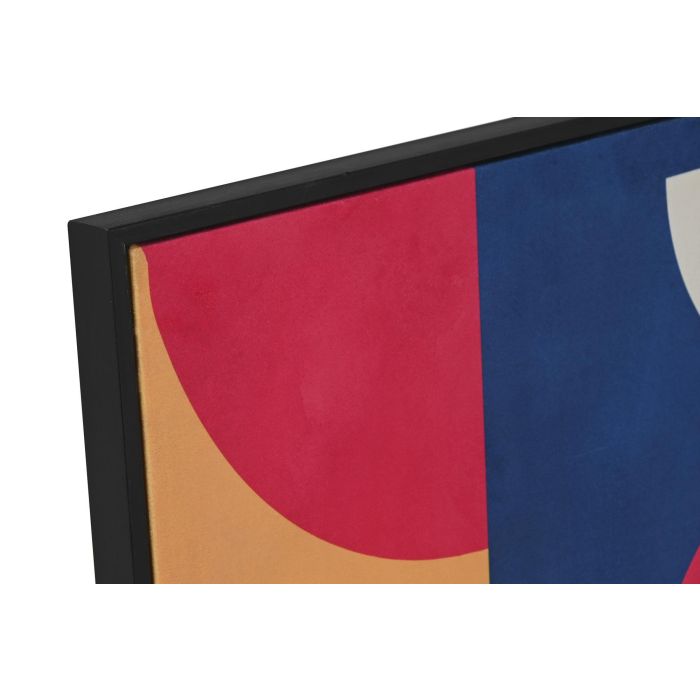 DKD Home Decor Cuadro 63 x 83 x 3 cm Lienzo Velvet Azul Negro Moderno (2 Unidades) 1
