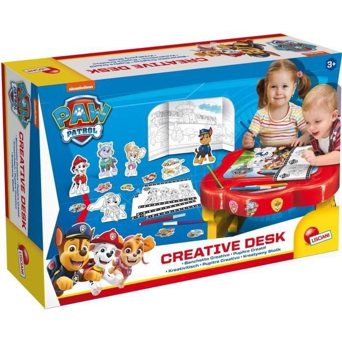 Escritorio creativo - Paw Patrol - juega y colorea los personajes de Paw Patrol - LISCIANI Escritorio creativo - Paw Patrol - juega y colorea los personajes de Paw Patrol - LISCIANI