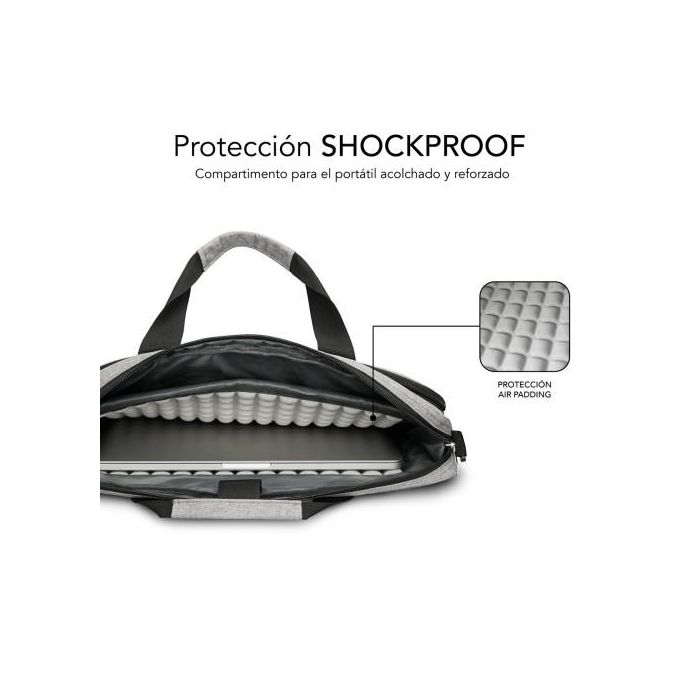 SUBBLIM Maletin Air Padding Laptop bag 13,3-14" Grey 2