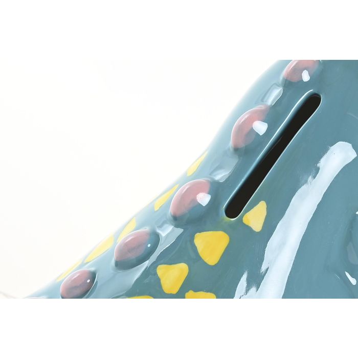 DKD Home Decor Hucha Infantil Cocodrilo de Dolomita Surtida, Colores Azul y Verde, 16x9x9 cm - Pack 6 Unidades 1