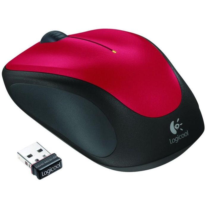 Logitech M235 Ratón Inalámbrico RF con Receptor Unifying, Diseño Ergonómico, Agarre Goma Suave, Batería Larga Duración, Rojo 2 Logitech M235 Ratón Inalámbrico RF con Receptor Unifying, Diseño Ergonómico, Agarre Goma Suave, Batería Larga Duración, Rojo 2