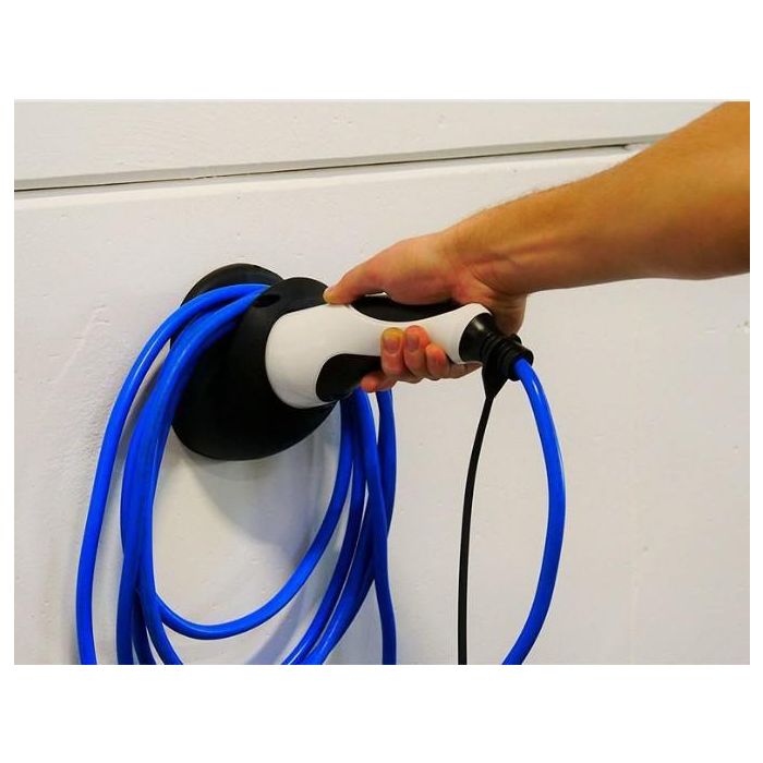 go-e Soporte de Cable Type 2 para Cable Cargador Coche Eléctrico - Montaje en Pared, Almacenamiento Seguro 4