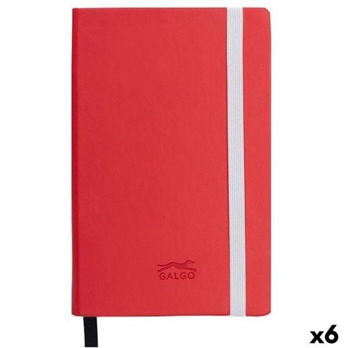 Cuaderno de Notas Galgo Rojo A6 (6 Unidades)