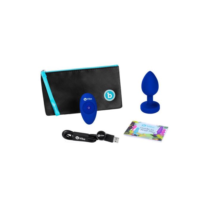Vibrador B-Vibe Vibrating Jewel Azul Azul marino L/XL 4 Vibrador B-Vibe Vibrating Jewel Azul Azul marino L/XL 4