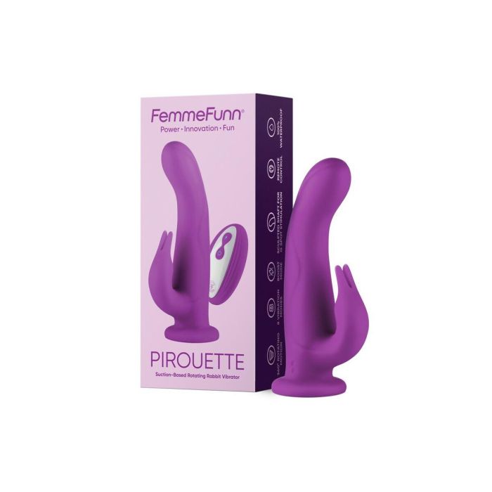 Vibrador Doble Estimulación FemmeFunn Pirouette Morado 8 Vibrador Doble Estimulación FemmeFunn Pirouette Morado 8