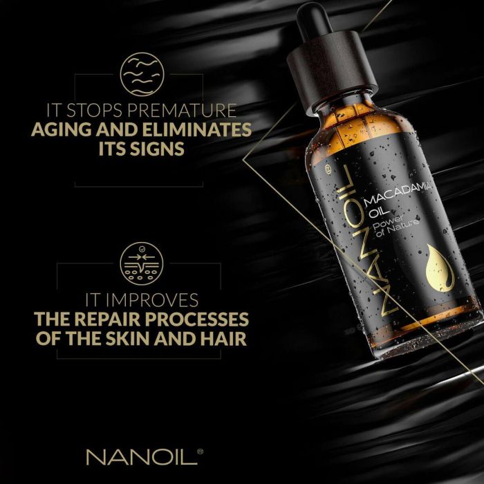Nanoil Aceite de Macadamia Orgánico 50 ml para Rostro, Cuerpo y Cabello - Hidratante, Rejuvenecedor y Anticelulítico 2 Nanoil Aceite de Macadamia Orgánico 50 ml para Rostro, Cuerpo y Cabello - Hidratante, Rejuvenecedor y Anticelulítico 2