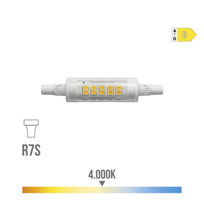 Bombilla LED EDM 98989 D 5,5 W 58 W R7s 600 lm Ø 1,5 x 7,8 cm Lineal (4000 K) 2