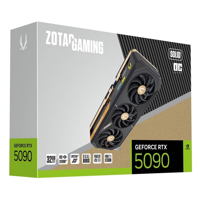 ZOTAC GeForce RTX 5090 SOLID OC NVIDIA Tarjeta Gráfica 32 GB GDDR7 6