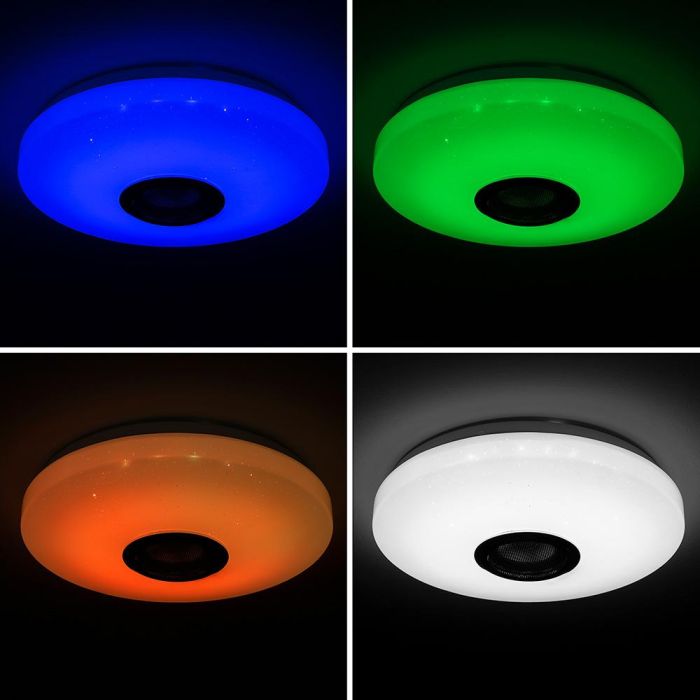 Innovagoods V0103688 Plafón LED Circular con Altavoz Bluetooth 5.2 RGB Regulable y Mando + App, Ø 29x7 cm 6 Innovagoods V0103688 Plafón LED Circular con Altavoz Bluetooth 5.2 RGB Regulable y Mando + App, Ø 29x7 cm 6