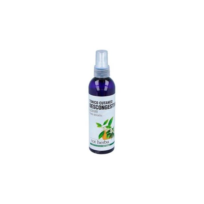 Tot Herba Tónico Facial Agua de Azahar 200 ml Piel Sensible - Descongestivo, Refrescante y Preparador Cutáneo con Ingredientes Naturales
