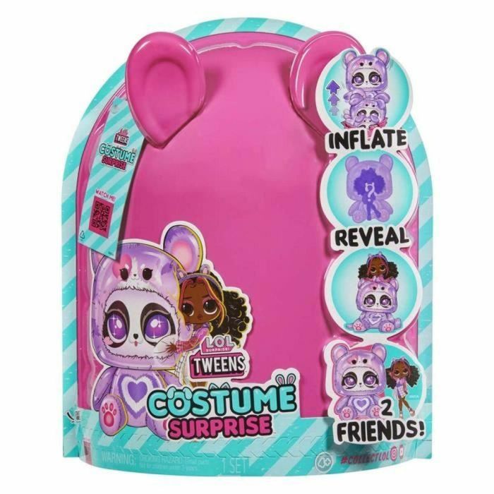 LOL Surprise - Muñeca disfraz Tweens - Hoops Cutie - Muñeca 17cm + animal hinchable - Sorpresa por descubrir - 4 modelos de pegamento 1