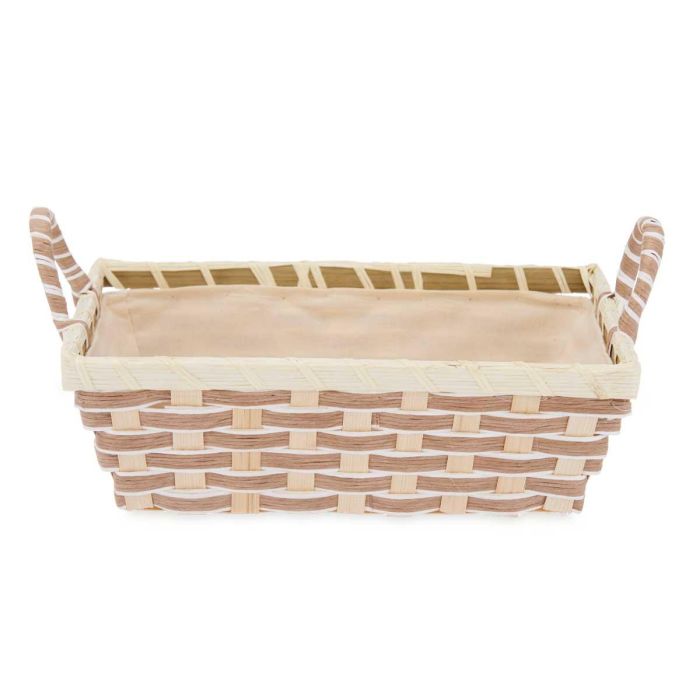 Cesta Asas Trenzado Rectangular Kinvara 29X12CM (24 Unidades) 2 Cesta Asas Trenzado Rectangular Kinvara 29X12CM (24 Unidades) 2
